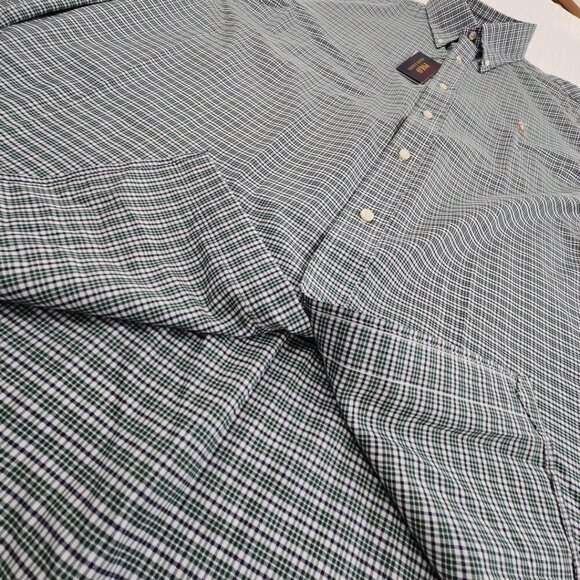 NEW Polo Ralph Lauren Classic Twill Shirt 17 1/2 36/37 Green Plaid Flesh Pony - Picture 3 of 16